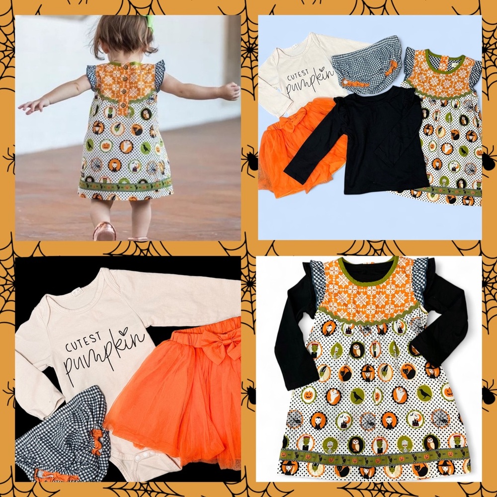 Matilda Jane+ Halloween, Thanksgiving, Fall 5pc Mix-n-Match Bundle Dress Tops